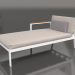 3d model Sofa module, section 2 left (White) - preview