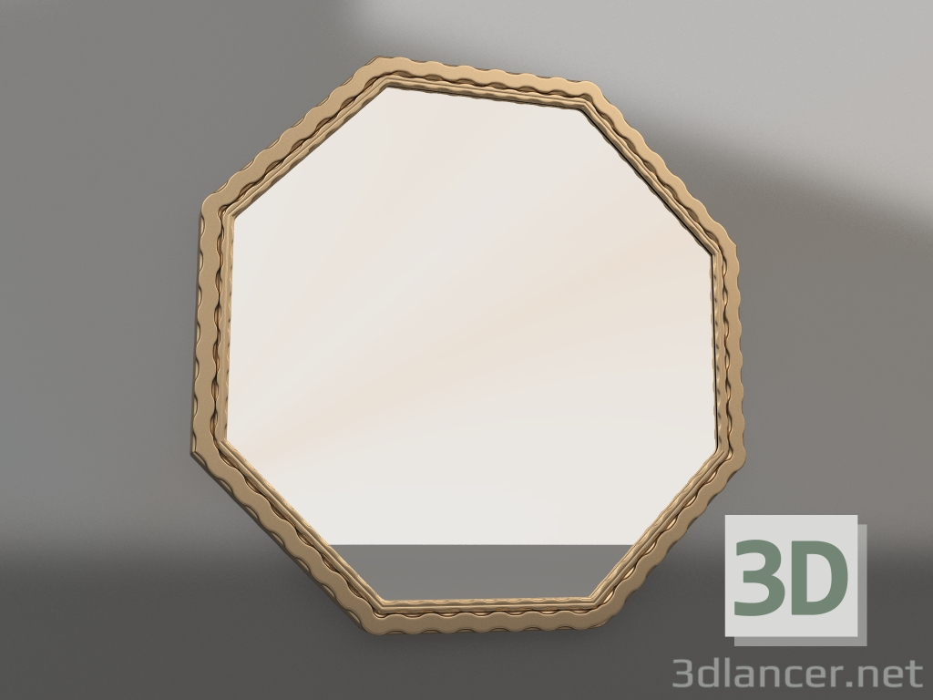 3 डी मॉडल दर्पण "अष्टकोण" - पूर्वावलोकन