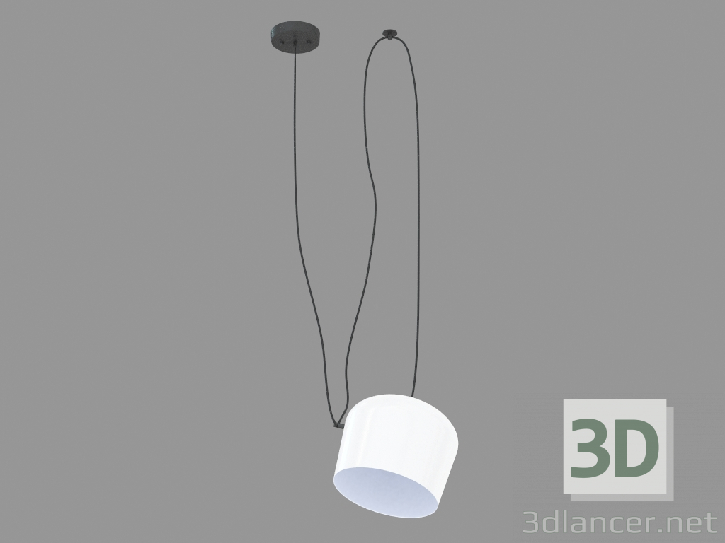 modello 3D lampada a sospensione (S111013 bianco 1B) - anteprima