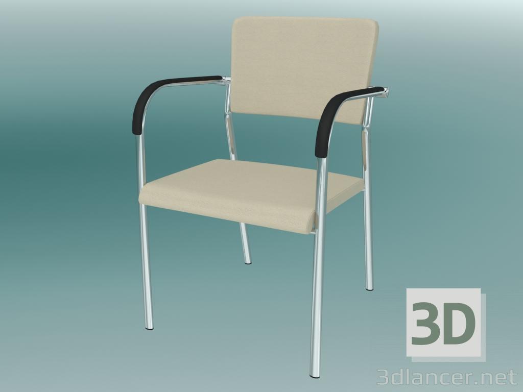 3d model Silla de visitante (570H PP) - vista previa