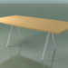 3d model Soap-shaped table 5433 (H 74 - 100x200 cm, legs 180 °, veneered L22 natural oak, V12) - preview