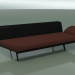 3D Modell Winkelmodul Lounge 4424 (135 ° rechts, schwarz) - Vorschau