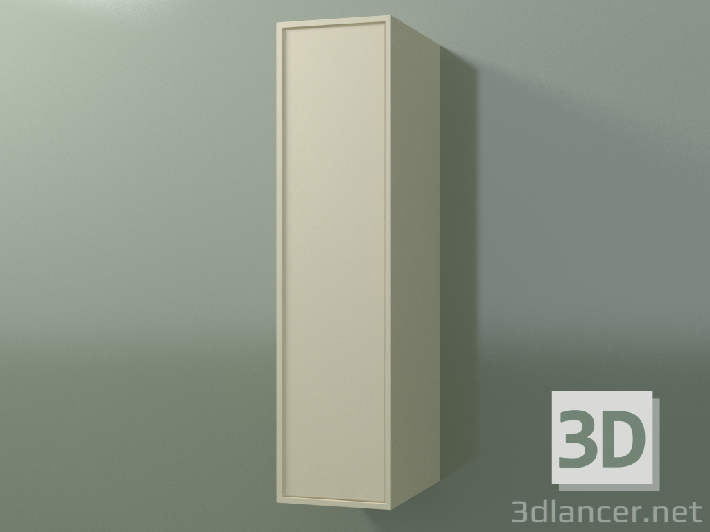 Modelo 3d Armário de parede com 1 porta (8BUACDD01, 8BUACDS01, Bone C39, L 24, P 36, H 96 cm) - preview