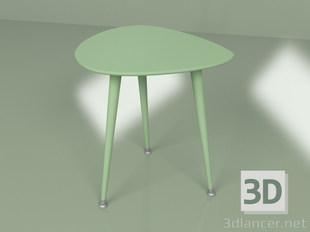 3d model Mesa auxiliar Drop monocromo (tecla) - vista previa