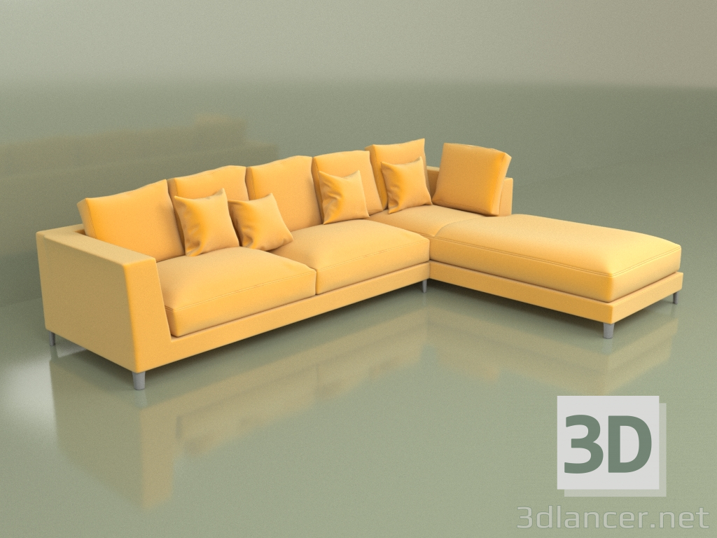 3d model Sofá rinconera Como - vista previa