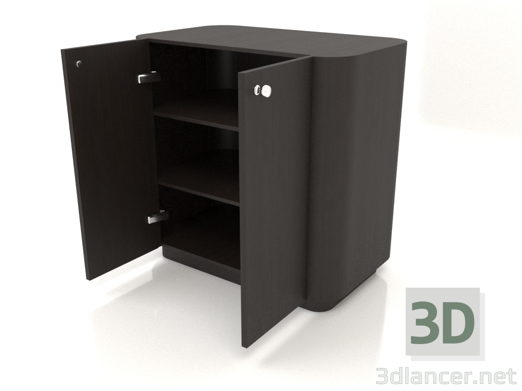 Modelo 3d Armário TM 031 (aberto) (660x400x650, madeira marrom escuro) - preview