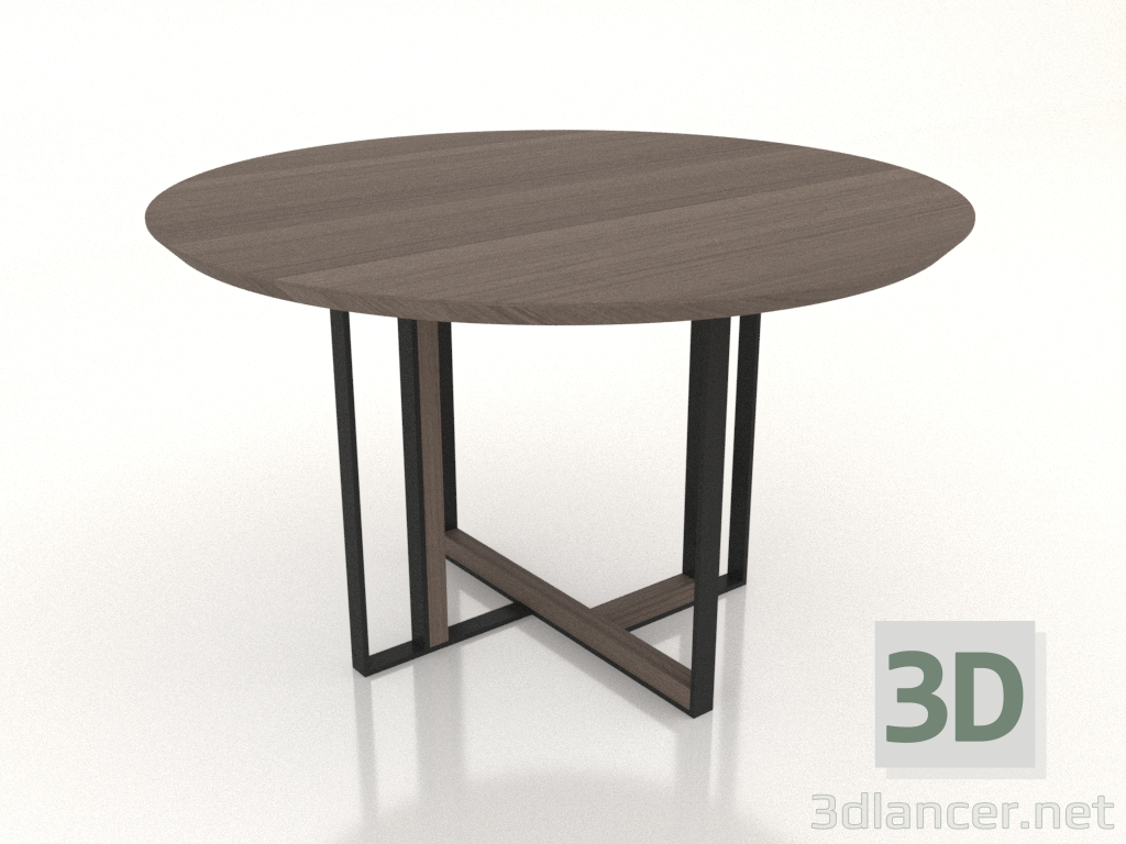 3d model Dining table 1200 Ink Round Wood - preview