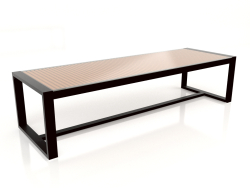 Table à manger avec plateau en verre 307 (Noir)