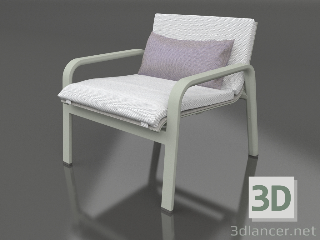 modèle 3D Fauteuil (Gris ciment) - preview