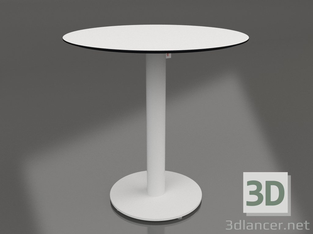 modèle 3D Table à manger sur pied colonne Ø70 (Gris) - preview