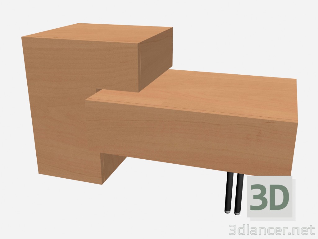 Modelo 3d Mesa de cabeceira 2 emoção - preview