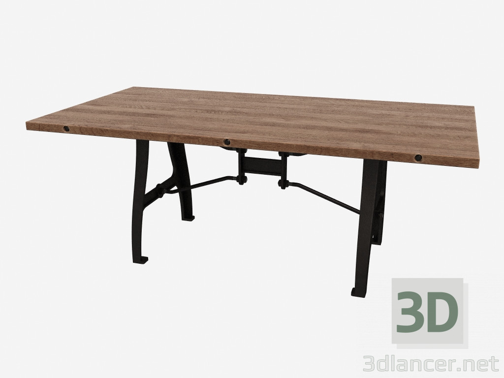 modello 3D Tavolo GABRIELLE MEDIUM (301.015 M-REC) - anteprima