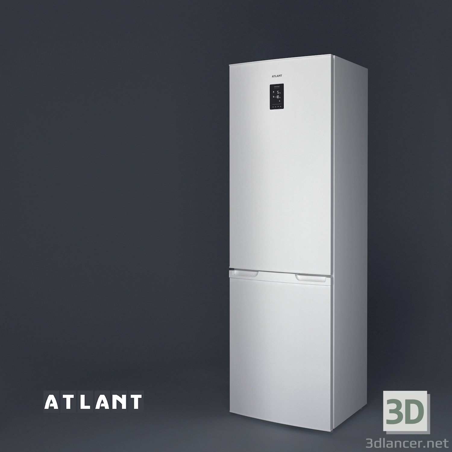 Modelo 3d Geladeira ATLANT XM 4424-ND. Novidade de 2018! - preview