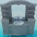 modèle 3D Lavabo de meuble - preview