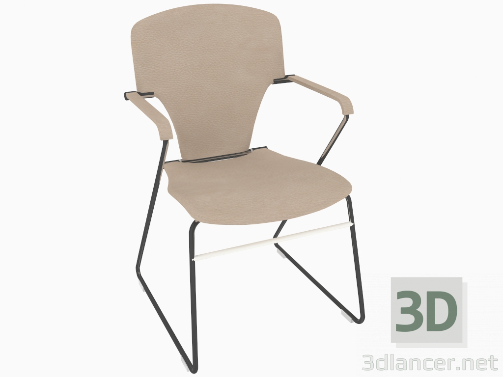 3d model Silla de oficina (B) - vista previa