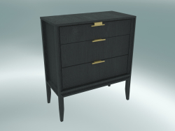 Chest of 3 drawers (Dark Oak)