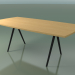 3D Modell Seifenförmiger Tisch 5433 (H 74 - 100x200 cm, Beine 180 °, furnierte L22 Natureiche, V44) - Vorschau