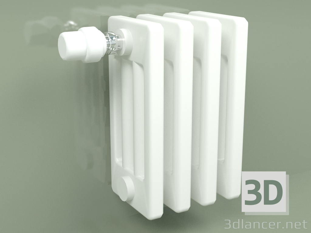 3d model Radiador Delta Laserline (DL4, H 300 mm, RAL - 9016) - vista previa