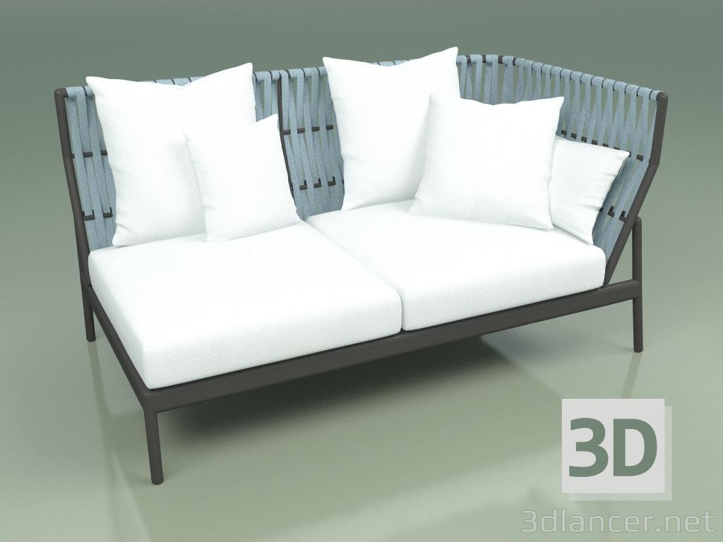 3d model Sofa module left 105 (Belt Sky) - preview