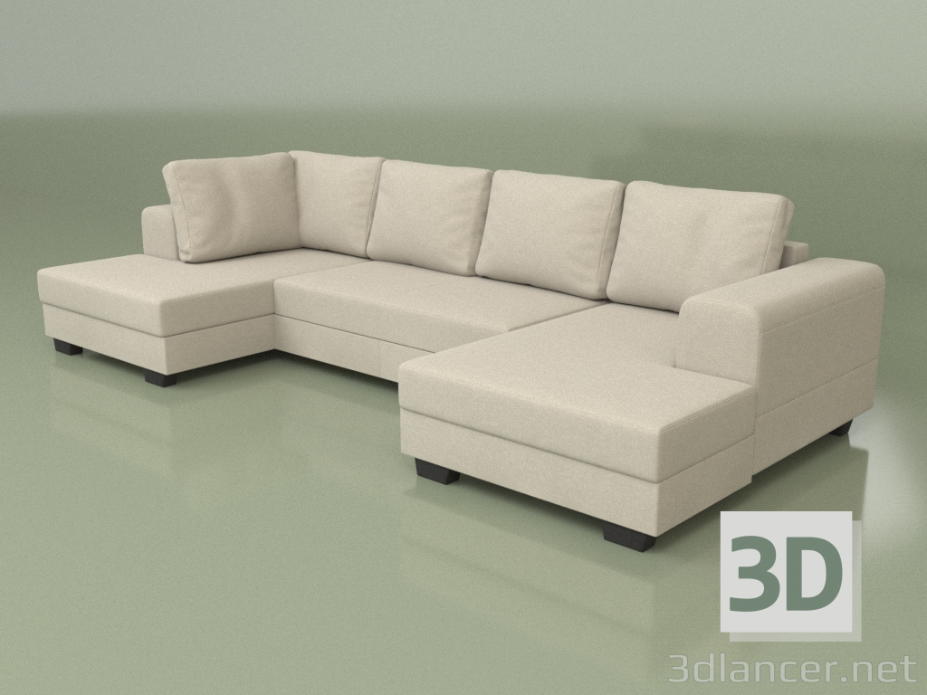 3d model Sofá Dallas - vista previa