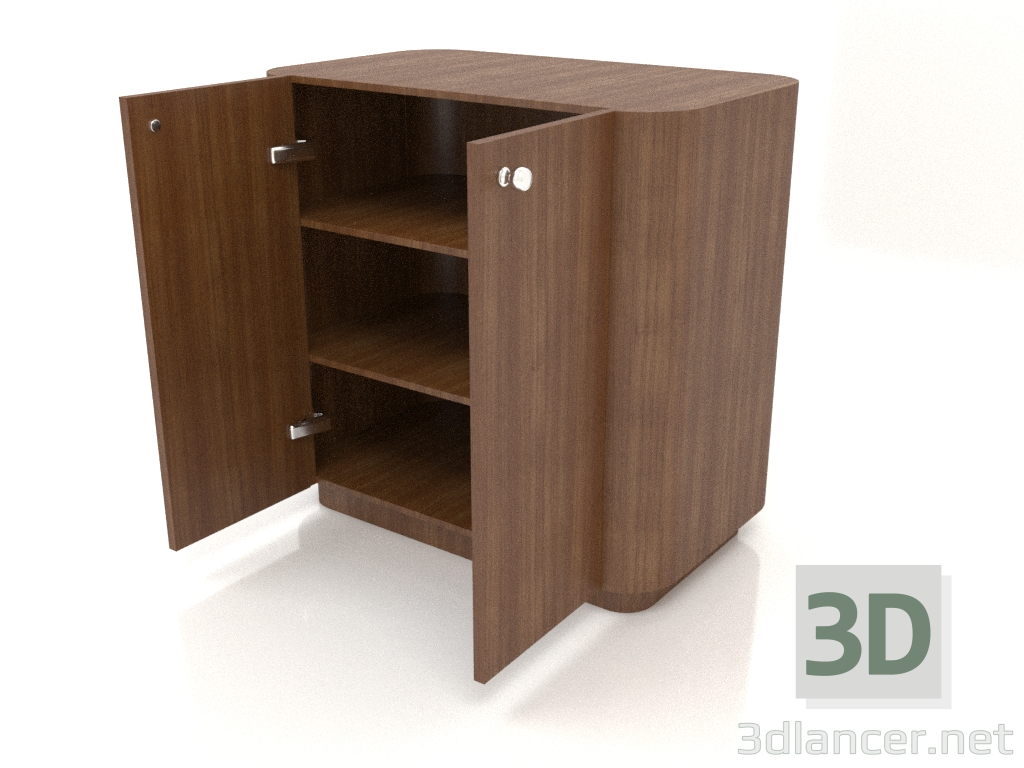 modèle 3D Armoire TM 031 (ouverte) (660x400x650, bois brun clair) - preview