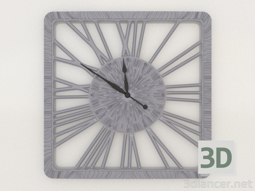 3d model Wall clock TWINKLE NEW (silver) - preview