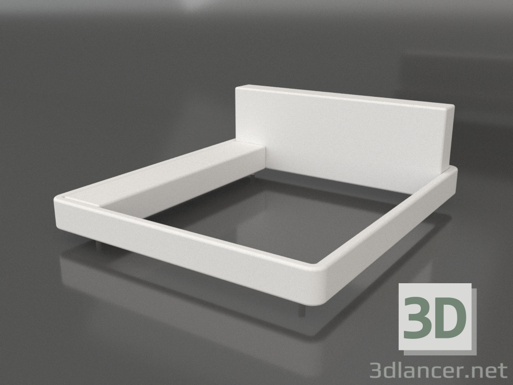 3d model Cama doble Lago L - vista previa