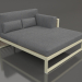 3d model XL modular sofa, section 2 right, high back (Gold) - preview