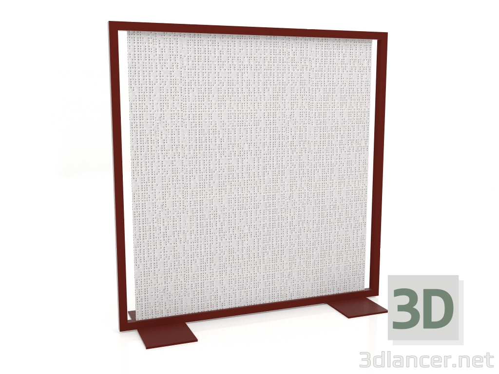 3d модель Экранная перегородка 150x150 (Wine red) – превью