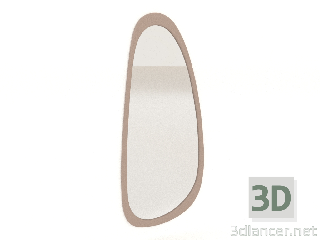 3D Modell Wandspiegel ASYM (beige) - Vorschau