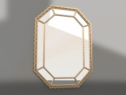 Espejo de diseño Radiant (dorado)