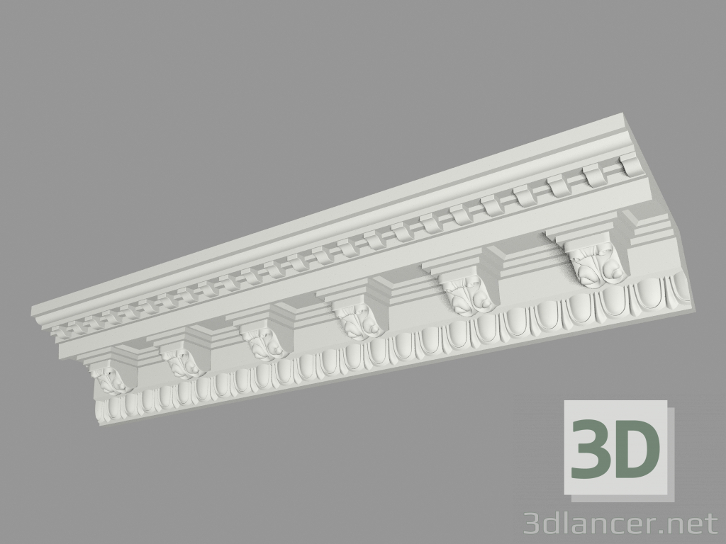 3D Modell Geformte Traufe (КФ38) - Vorschau