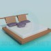 Modelo 3d Cama de casal - preview