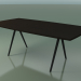 3D Modell Seifenförmiger Tisch 5433 (H 74 - 100x200 cm, Beine 180 °, furniert L21 wenge, V44) - Vorschau