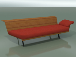 Corner Lounge Module 4424 (135 ° right, Teak effect)