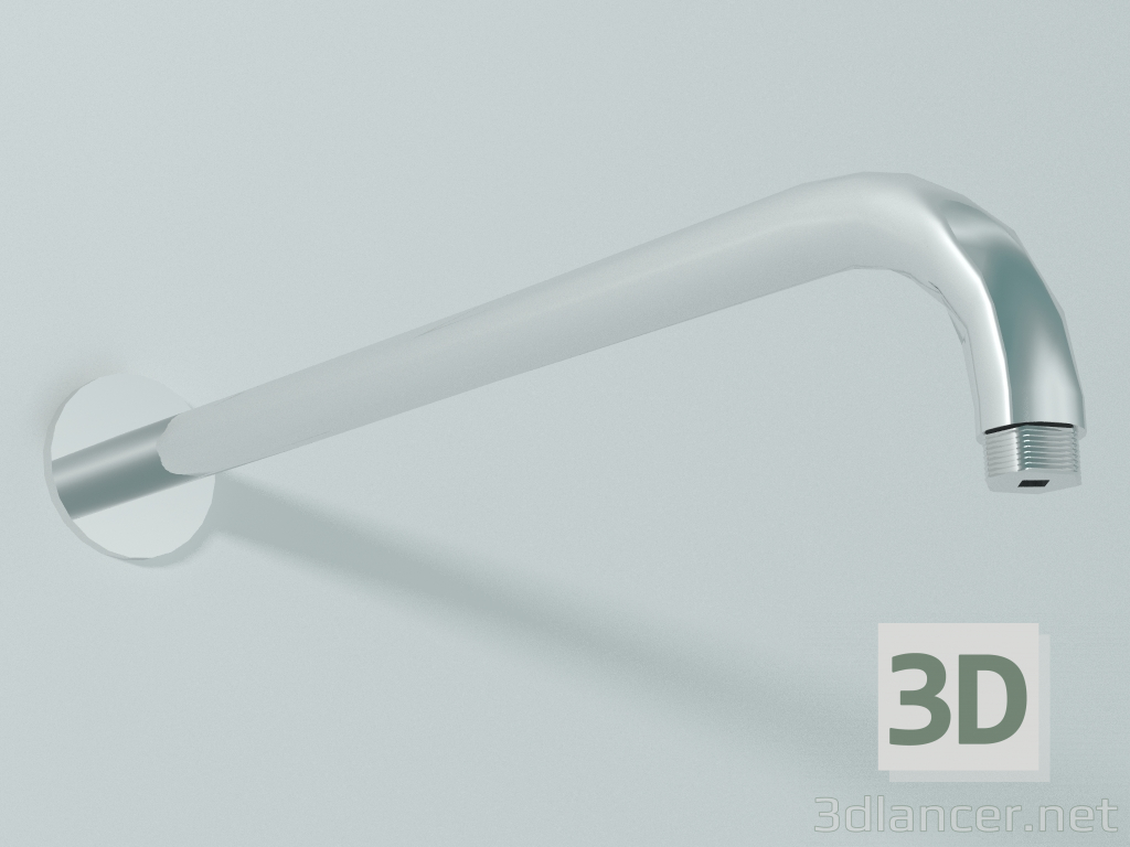 3d model Curved shower arm ø21 mm, L 350 mm (BD006 A) - preview