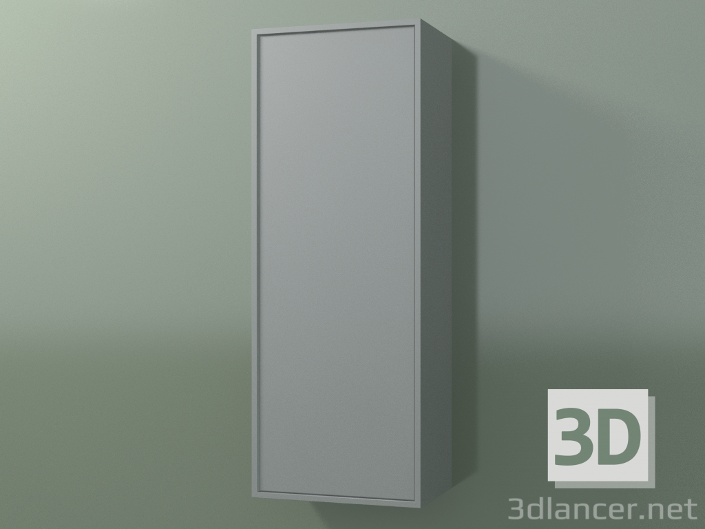 3d model Wall cabinet with 1 door (8BUBСCD01, 8BUBСCS01, Silver Gray C35, L 36, P 24, H 96 cm) - preview