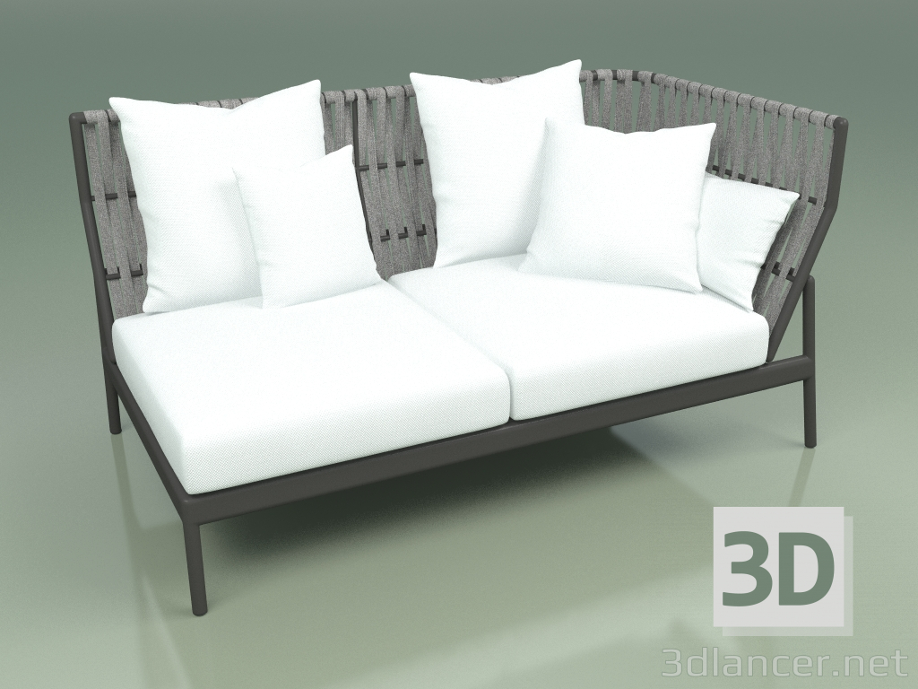 3d model Módulo de sofá izquierdo 105 (Belt Stone) - vista previa