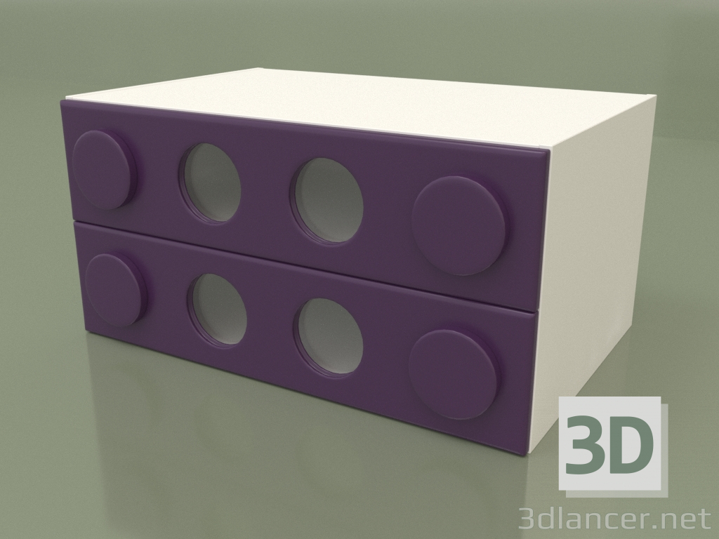 3D Modell Kleine Kommode (Ametist) - Vorschau