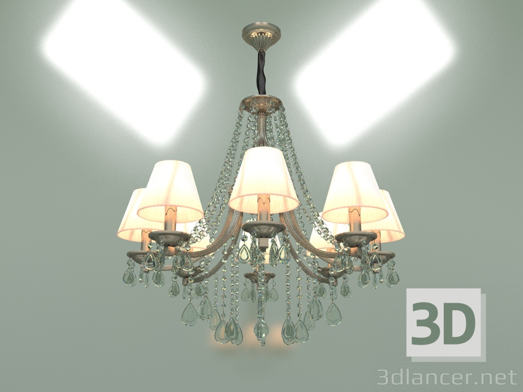 modello 3D Lampadario a sospensione Liguria 315-8 Strotskis - anteprima