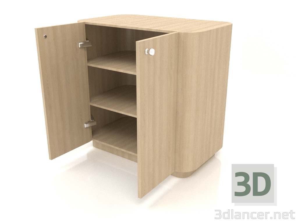 3d model Cabinet TM 031 (open) (660x400x650, wood white) - preview