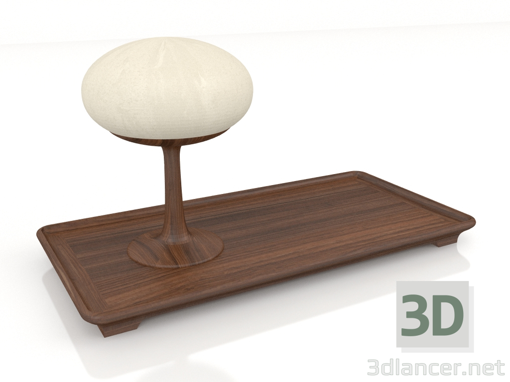 3d model Lámpara de mesa Alberi di Toscana (Pino marítimo rectangular) - vista previa