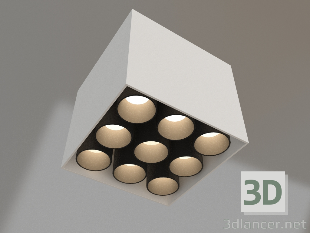 3D Modell Lampe SP-ORIENT-SURFACE-TC-S95x95-20W Warm3000 (WH, 30 Grad, 230V) - Vorschau