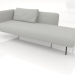 3D Modell Chaiselongue 225 links (Option 2) - Vorschau