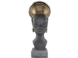 Busto de una niña africana