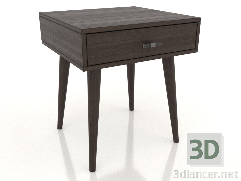 modèle 3D Table de chevet STAND NEW 420x400 mm (frêne noyer) - preview