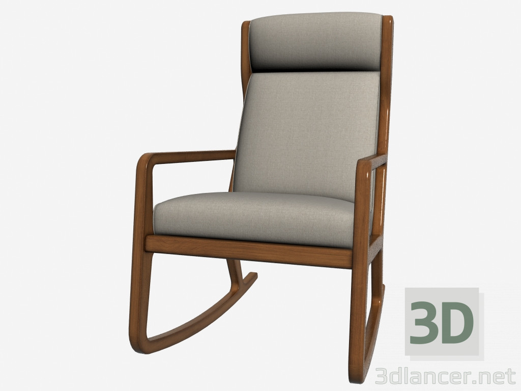 modello 3D Sedia a dondolo HARTWELL (602.007-F05) - anteprima