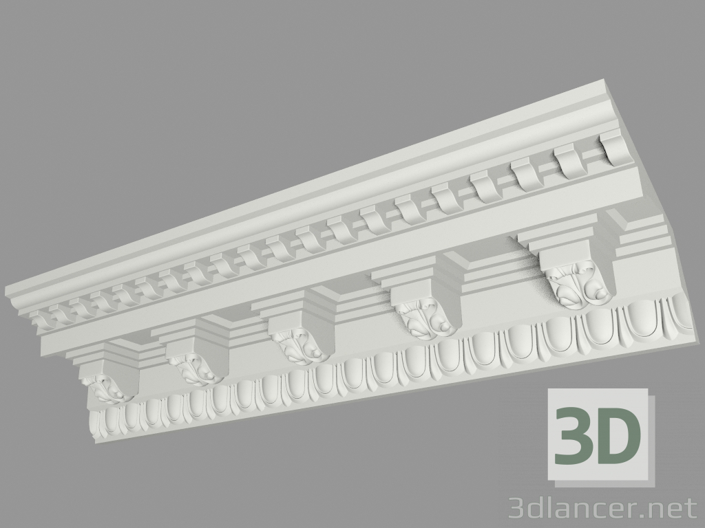 modello 3D Grondaia modellata (КФ39) - anteprima