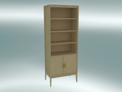 Vitrine estreita com 2 fachadas (Light Oak)