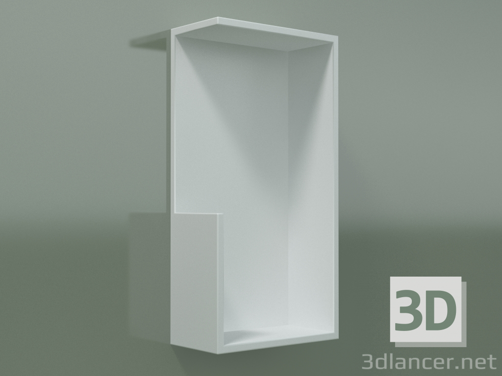 3d model Vertical shelf (90U19001, Glacier White C01, L 24, P 12, H 48 cm) - preview